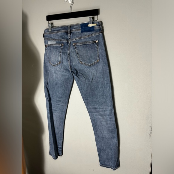 Anthropologie Pilcro mid patchwork slim boyfriend jeans size 27 - Picture 5 of 12